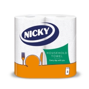 Nicky papierové utierky 2vrstvové , 2x48 listov/biele DOMTEX SK